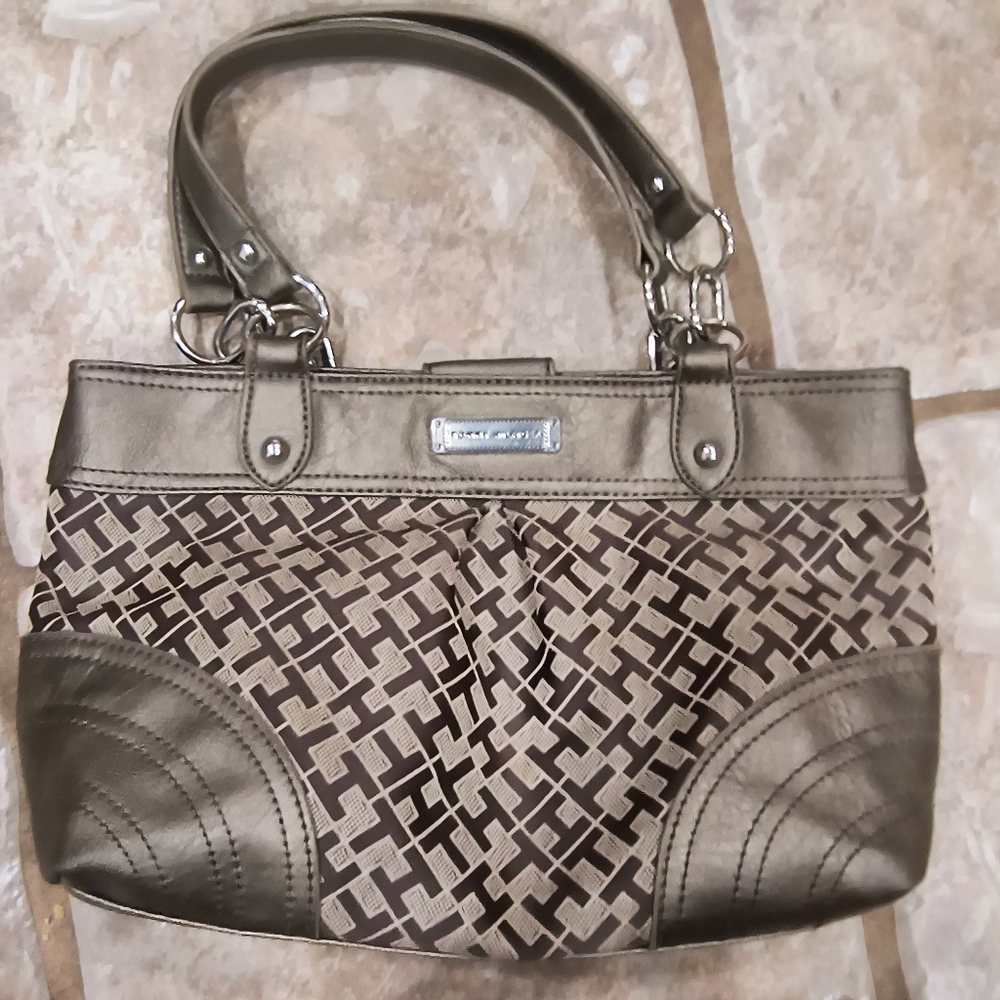 3/$10⭐ Tommy Hilfiger shoulder purse, bronze, brown, and tan